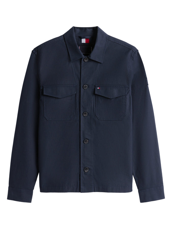 TOMMY HILFIGER Cotton Nylon Shirt Jacket Desert Sky - image 6