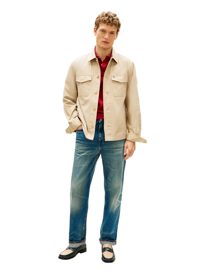 TOMMY HILFIGER Cotton Nylon Shirt Jacket Sandalwood - image 4