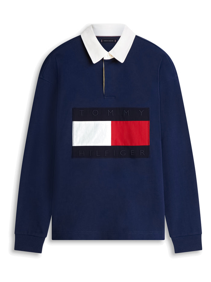 TOMMY HILFIGER Flag Rugby Carbon Navy