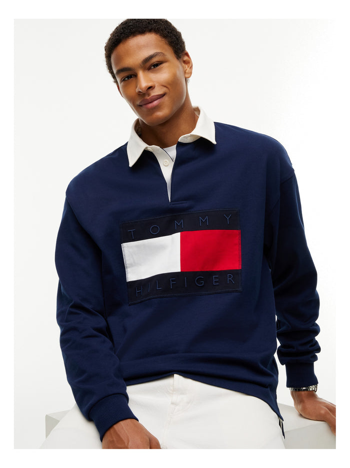 TOMMY HILFIGER Flag Rugby Carbon Navy - image 4