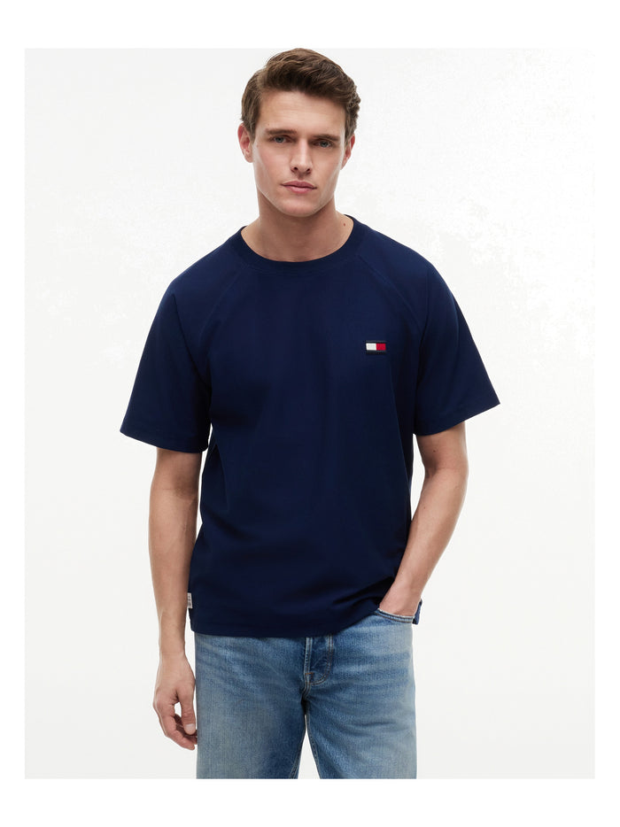 TOMMY HILFIGER Tommy Flag Elevated Tee Carbon Navy - image 2