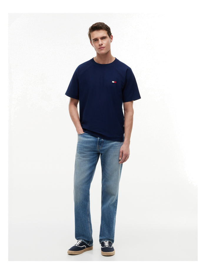 TOMMY HILFIGER Tommy Flag Elevated Tee Carbon Navy - image 3
