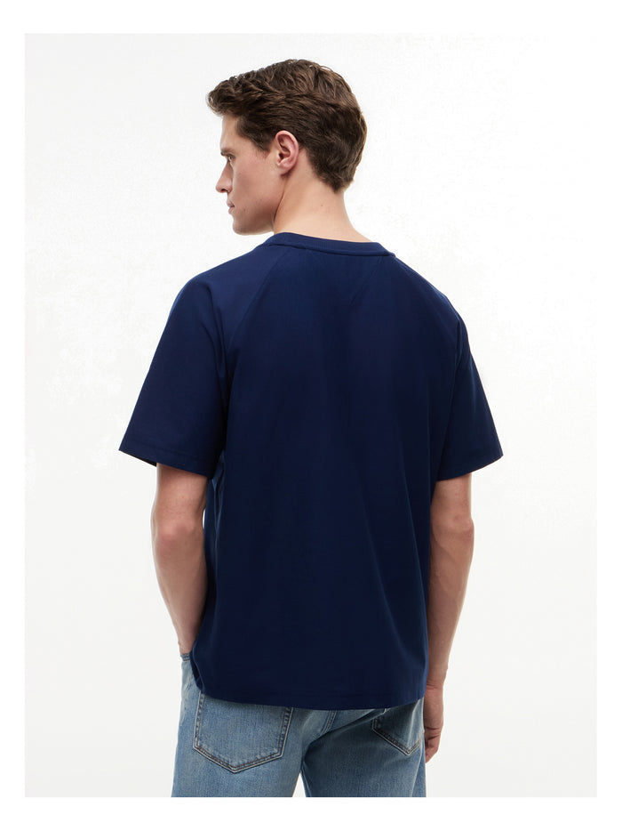 TOMMY HILFIGER Tommy Flag Elevated Tee Carbon Navy - image 5