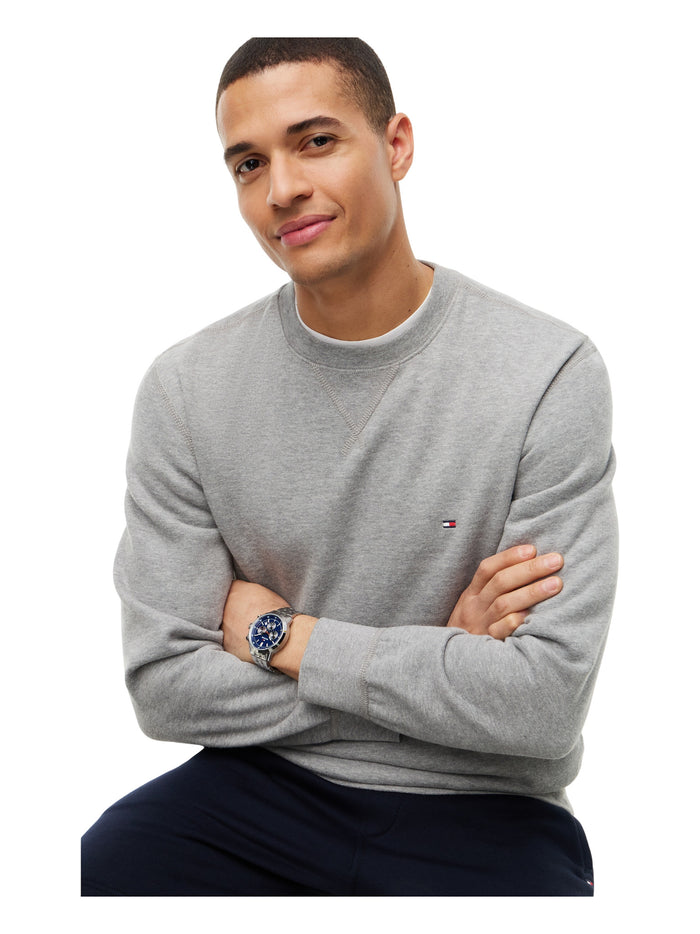 TOMMY HILFIGER Essential Fleece Crewneck Medium Grey Heather - image 4