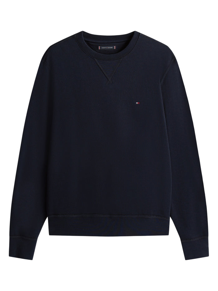 TOMMY HILFIGER Essential Fleece Crewneck Navy Blue