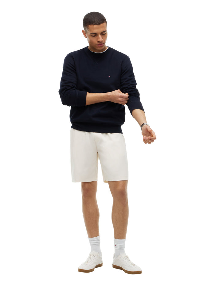 TOMMY HILFIGER Essential Fleece Crewneck Navy Blue - image 3