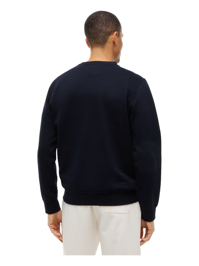 TOMMY HILFIGER Essential Fleece Crewneck Navy Blue - image 5