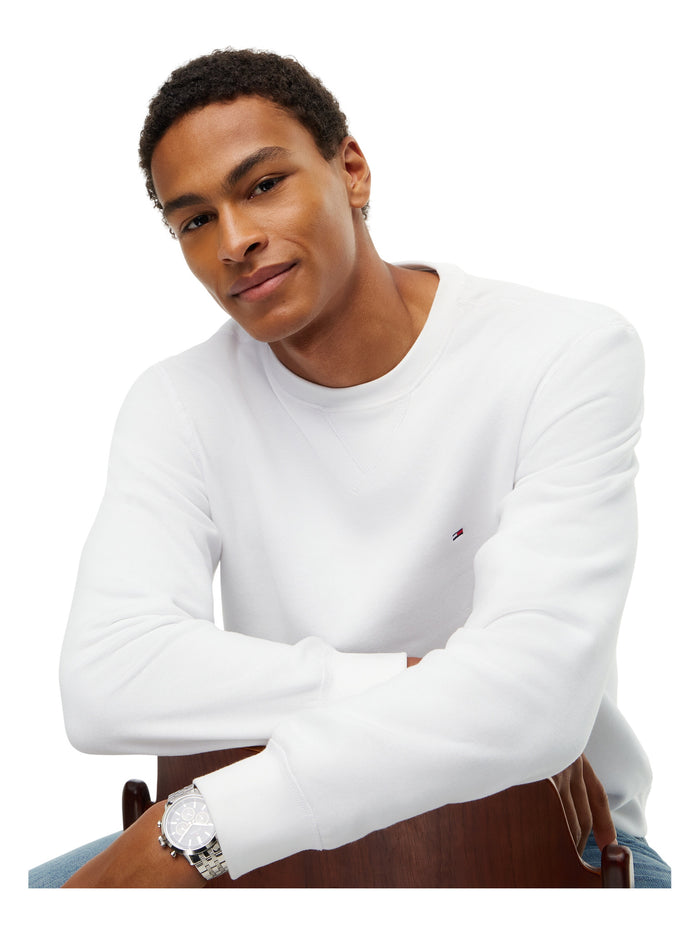 TOMMY HILFIGER Essential Fleece Crewneck White - image 4