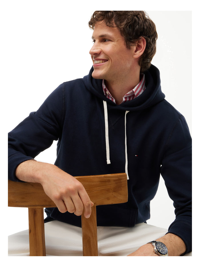 TOMMY HILFIGER Essential Fleece Hoody Navy Blue - image 4
