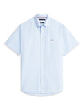 TOMMY HILFIGER Flex Poplin Stp Ss Shirt Sweet Blue / Stripe