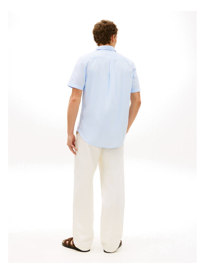 TOMMY HILFIGER Flex Poplin Stp Ss Shirt Sweet Blue / Stripe - image 5