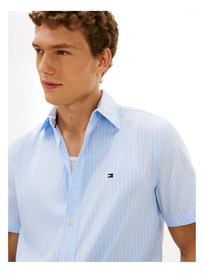 TOMMY HILFIGER Flex Poplin Stp Ss Shirt Sweet Blue / Stripe - image 3