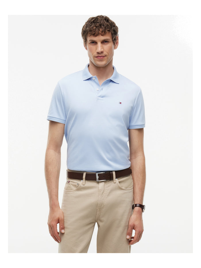 TOMMY HILFIGER Liquid Cotton Reg Seasonal Polo Breezy Blue - image 2