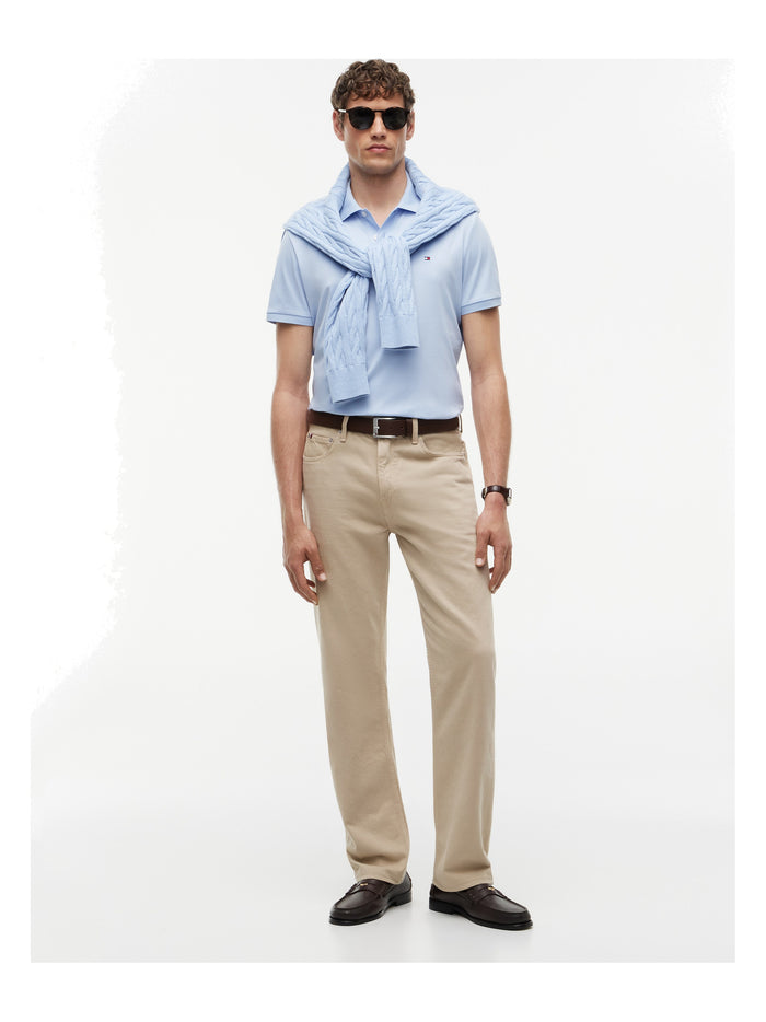 TOMMY HILFIGER Liquid Cotton Reg Seasonal Polo Breezy Blue - image 3