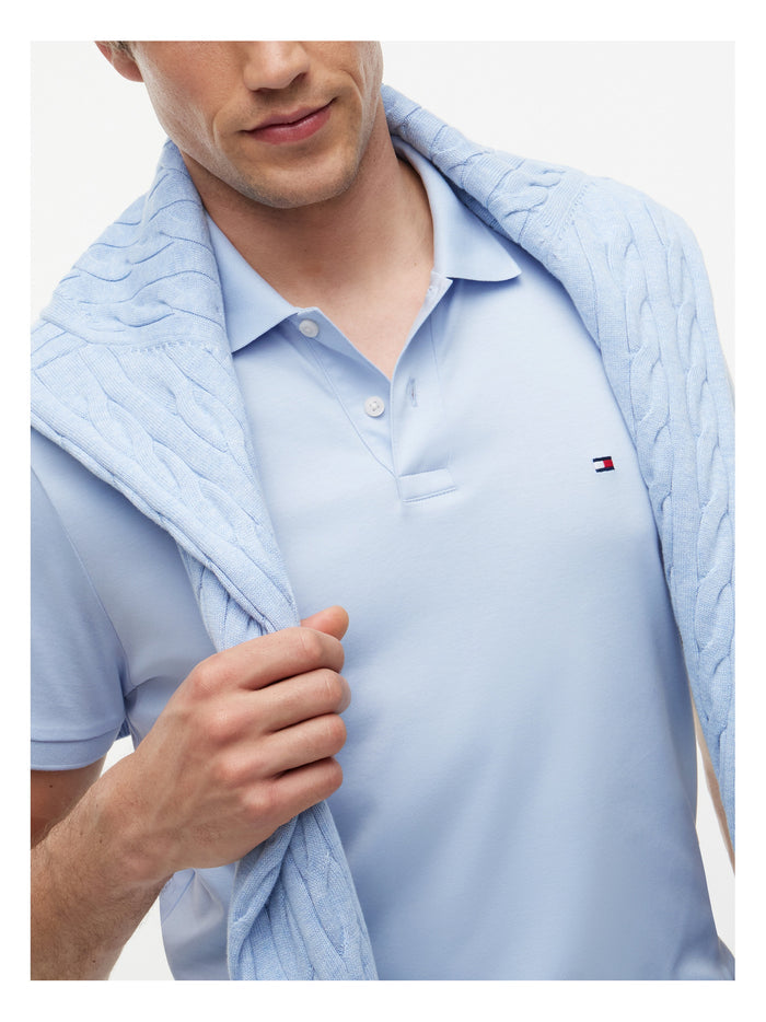 TOMMY HILFIGER Liquid Cotton Reg Seasonal Polo Breezy Blue - image 4