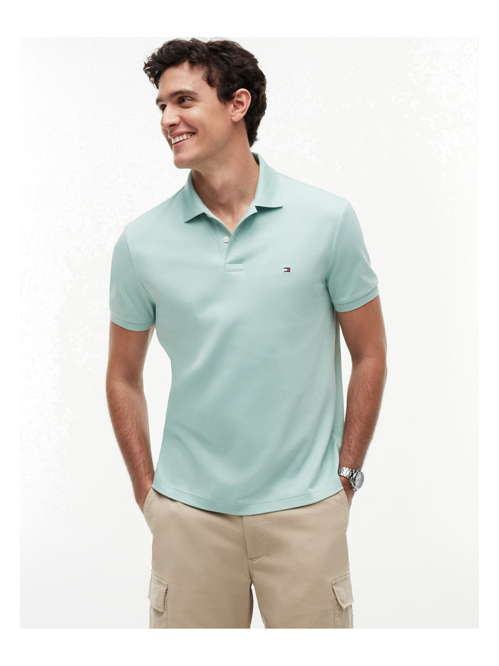 TOMMY HILFIGER Liquid Cotton Reg Seasonal Polo Crushed Mint - image 2