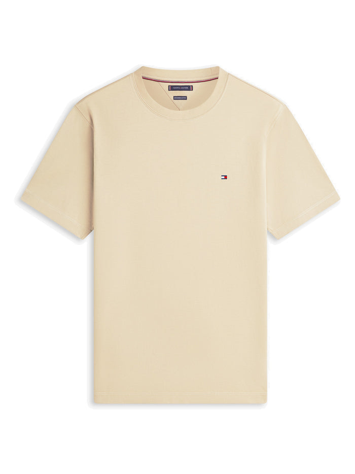 TOMMY HILFIGER Global Stripe Tee Sandalwood