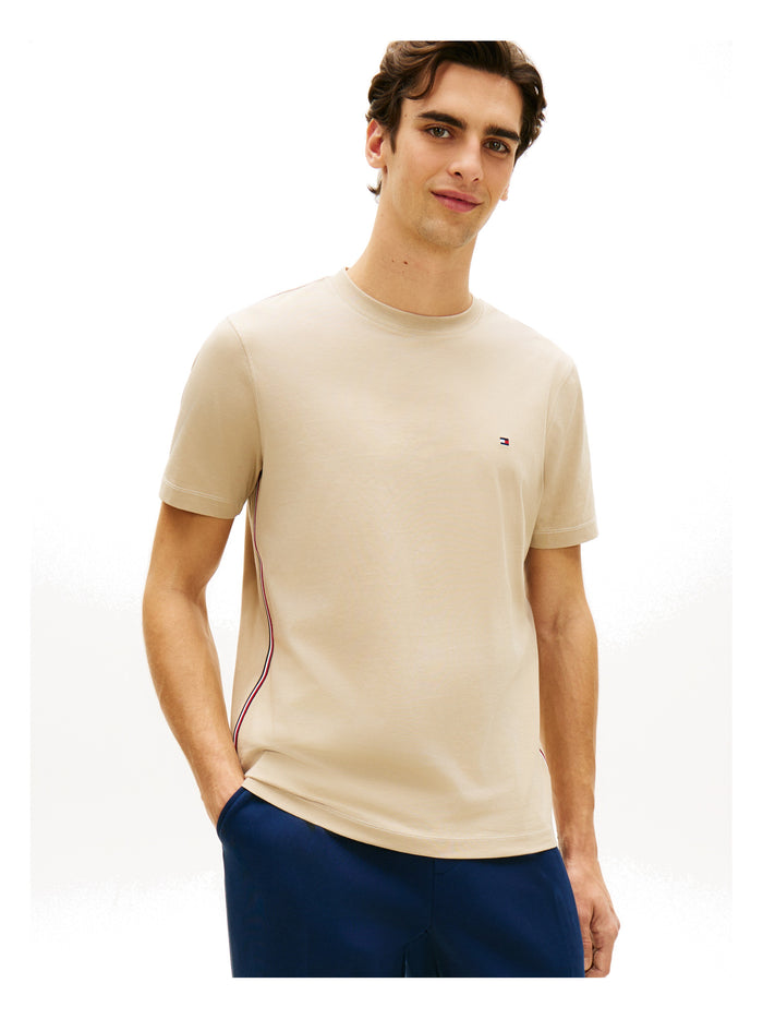 TOMMY HILFIGER Global Stripe Tee Sandalwood - image 2