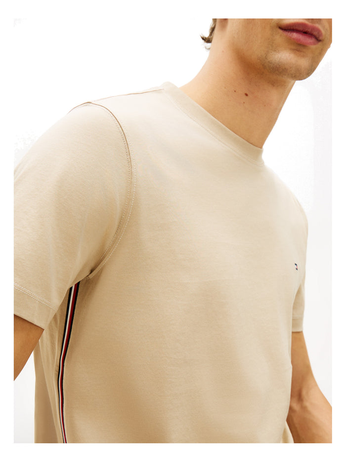 TOMMY HILFIGER Global Stripe Tee Sandalwood - image 3