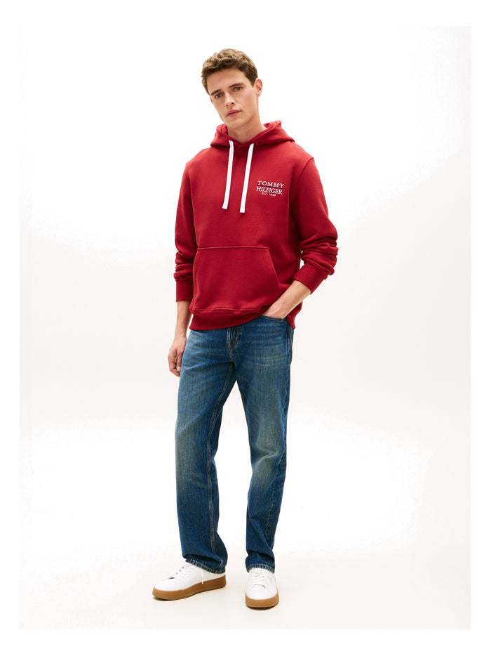 TOMMY HILFIGER Heritage Series Text Hoody Regatta Red - image 4