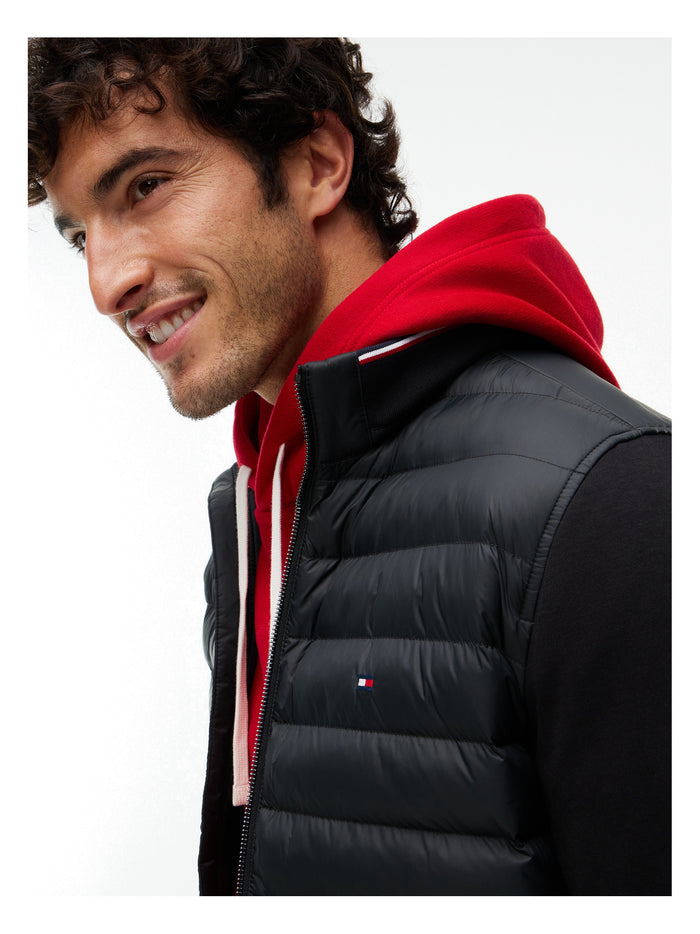 TOMMY HILFIGER Mix Media Ess Rwb Stand Collar Black - image 4