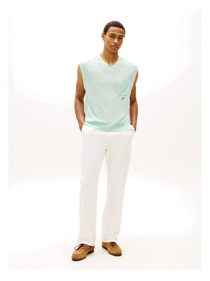 TOMMY HILFIGER T1 Summer Lw Vest Crushed Mint - image 4