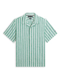 TOMMY HILFIGER Lin Blend Texture Stp S/S Rf Nouveau Green / Stripe