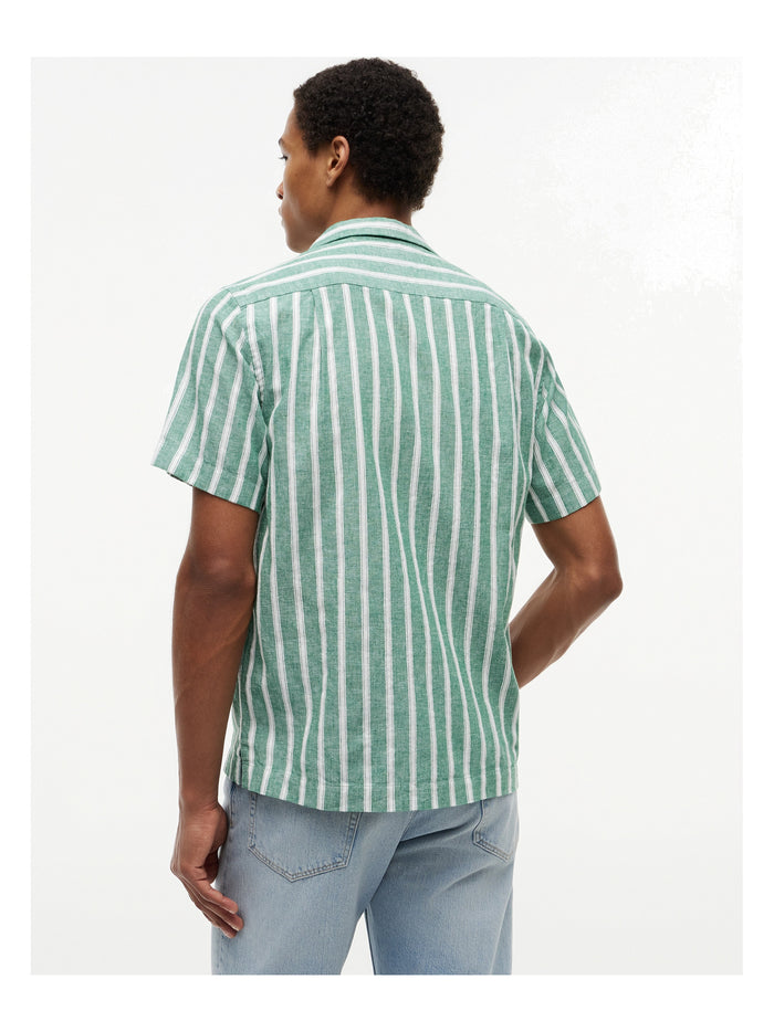 TOMMY HILFIGER Lin Blend Texture Stp S/S Rf Nouveau Green / Stripe - image 5