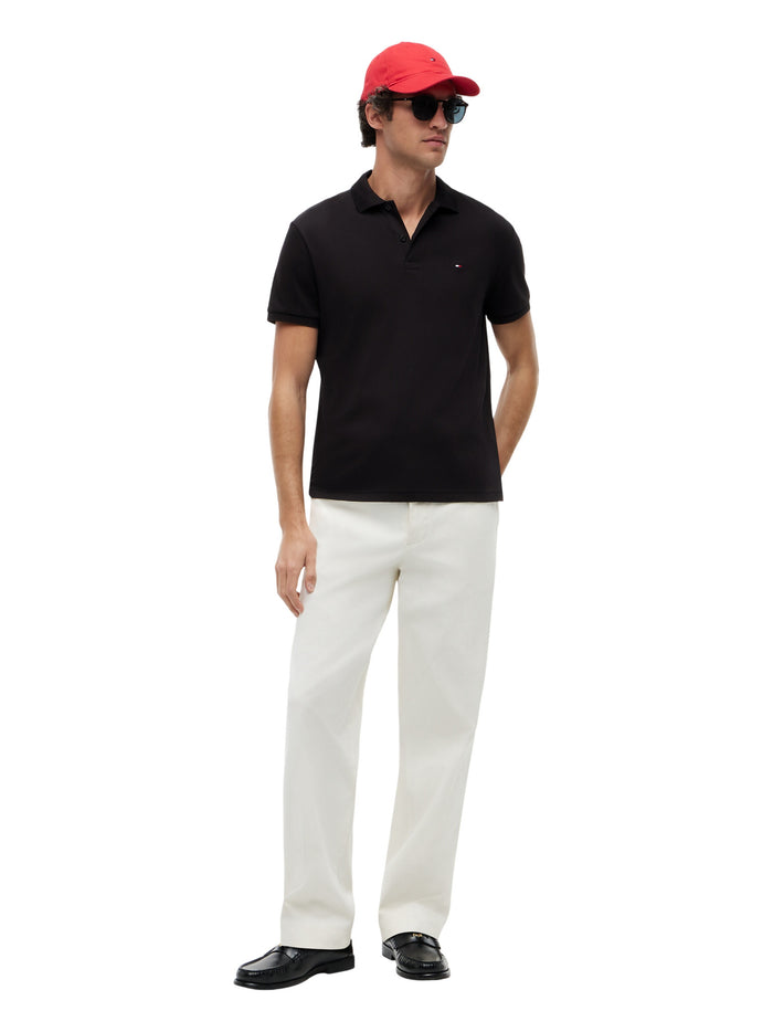 TOMMY HILFIGER Liquid Cotton Essential Reg Polo Black - image 3