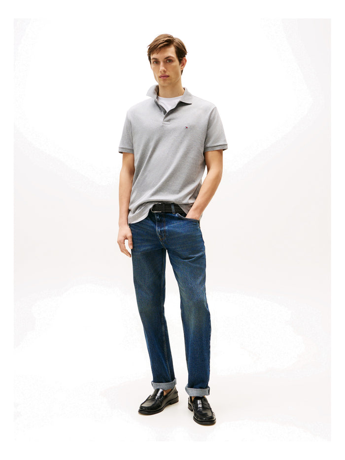 TOMMY HILFIGER Liquid Cotton Reg Seasonal Polo Medium Grey Heather - image 4