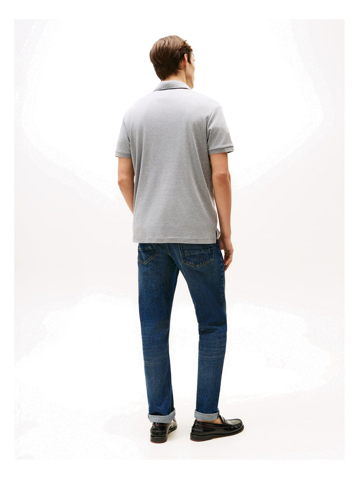 TOMMY HILFIGER Liquid Cotton Reg Seasonal Polo Medium Grey Heather - image 5