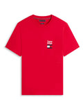 TOMMY HILFIGER Brand Love Text Stack Tee Medium Red