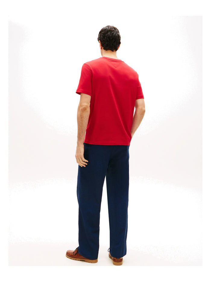 TOMMY HILFIGER Brand Love Text Stack Tee Medium Red - image 5