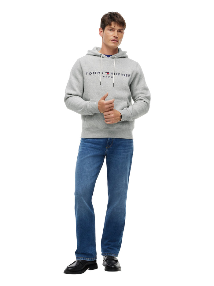 TOMMY HILFIGER Core Tommy Logo Hoody Cloud Htr - image 3