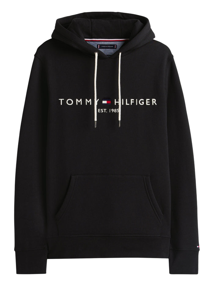 TOMMY HILFIGER Core Tommy Logo Hoody Jet Black
