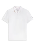 TOMMY HILFIGER Dc Performance Zip Polo Ivory/White