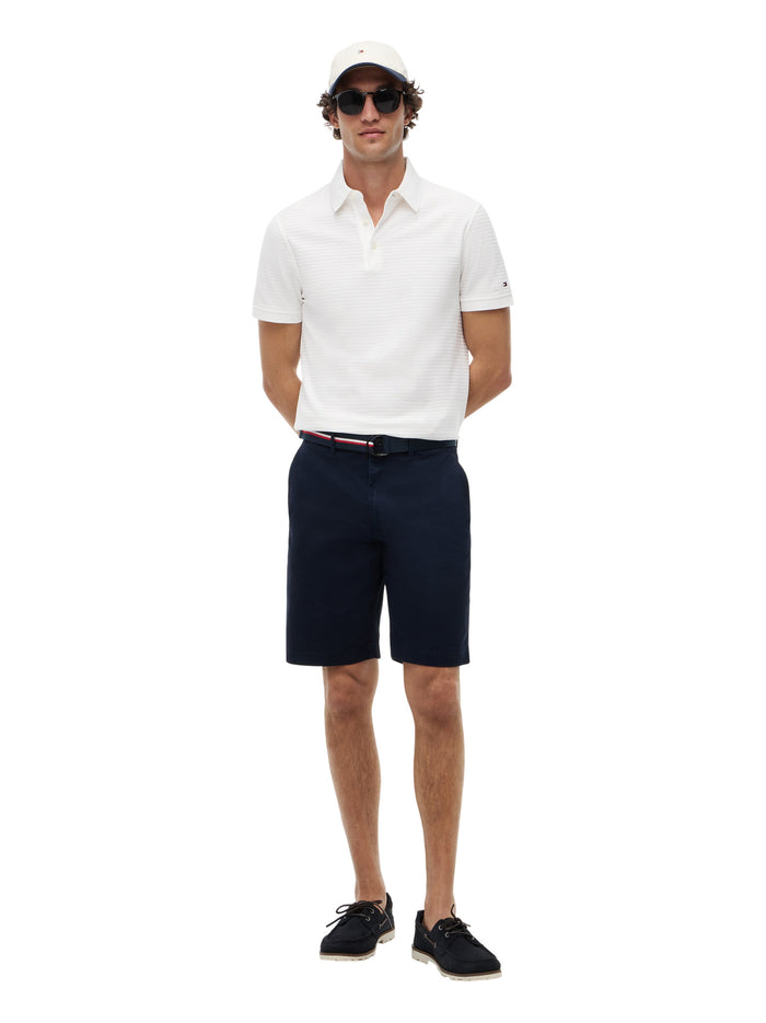TOMMY HILFIGER Dc Tonal Texture Stp Polo White - image 3