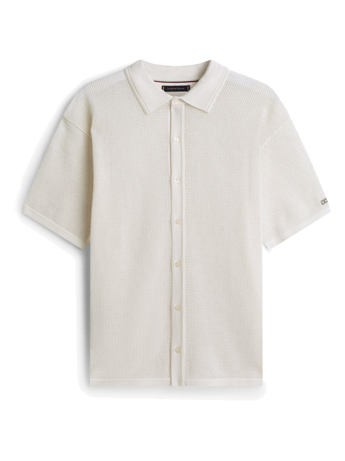 TOMMY HILFIGER Dc S/S Cardigan Ivory
