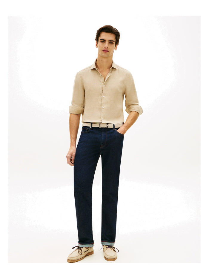 TOMMY HILFIGER Dc Linen Shirt Sandalwood - image 4