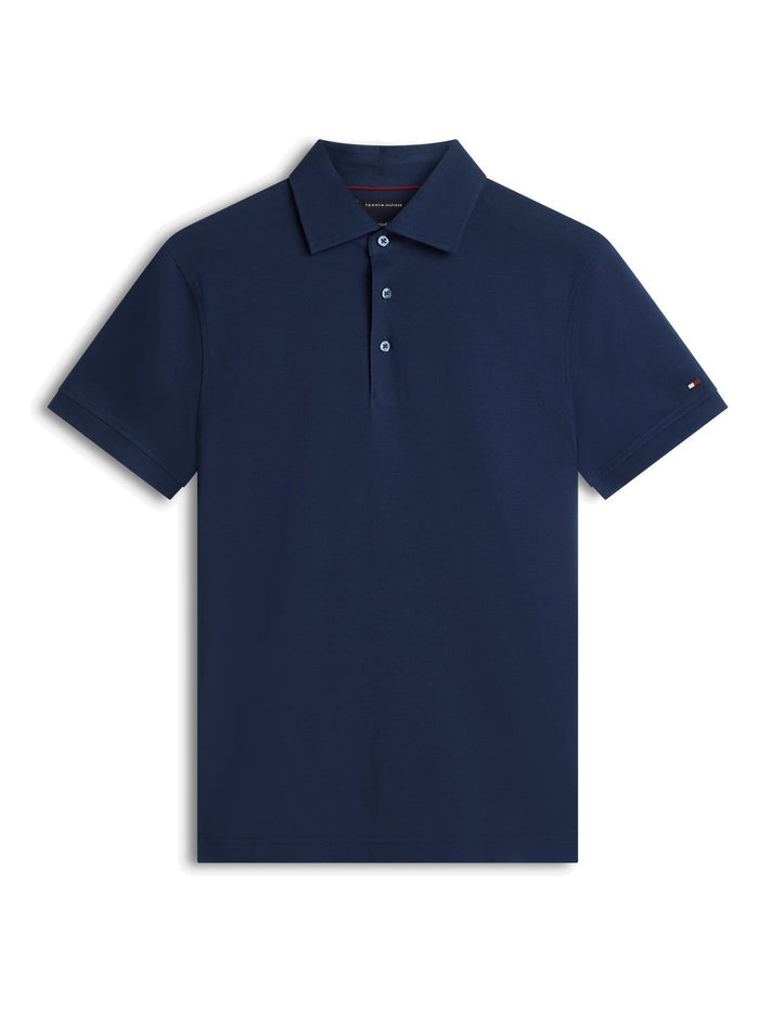 TOMMY HILFIGER Dc Wide Spread Collar Polo Navy Iris