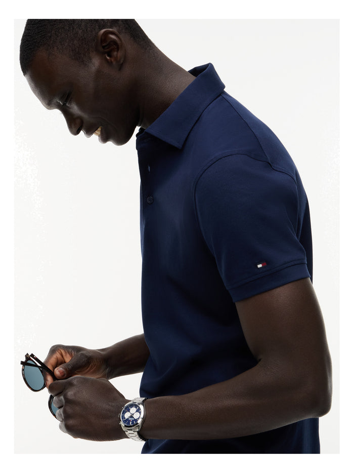 TOMMY HILFIGER Dc Wide Spread Collar Polo Navy Iris - image 4