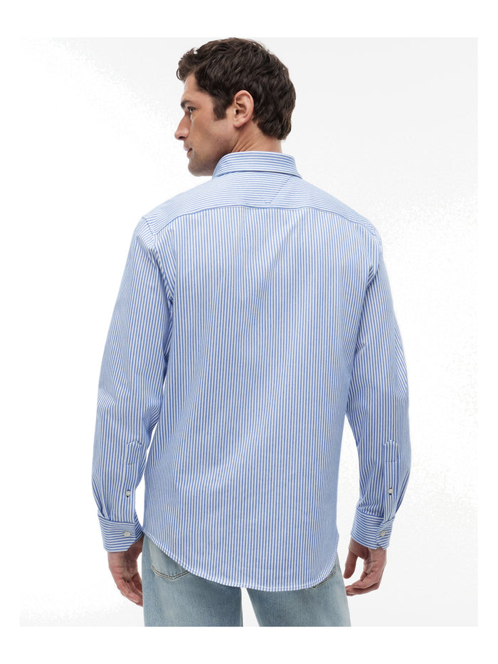 TOMMY HILFIGER Performance Stripe Pique Oxford Regal Blue / White Stripe - image 5