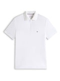 TOMMY HILFIGER Performance Oxford Zip Reg Polo White / White