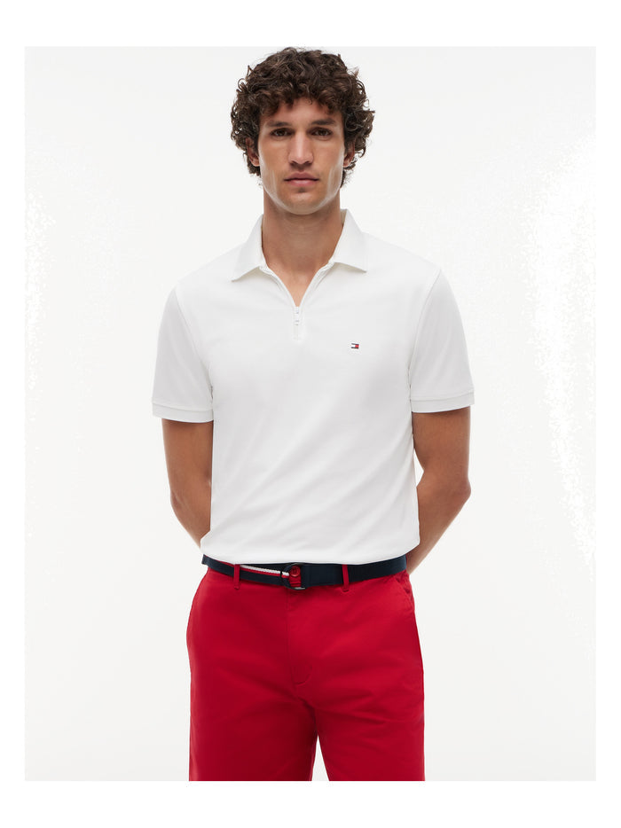TOMMY HILFIGER Performance Oxford Zip Reg Polo White / White - image 2