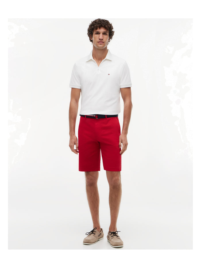 TOMMY HILFIGER Performance Oxford Zip Reg Polo White / White - image 3