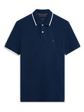 TOMMY HILFIGER Pique Undercollar Reg Polo Carbon Navy