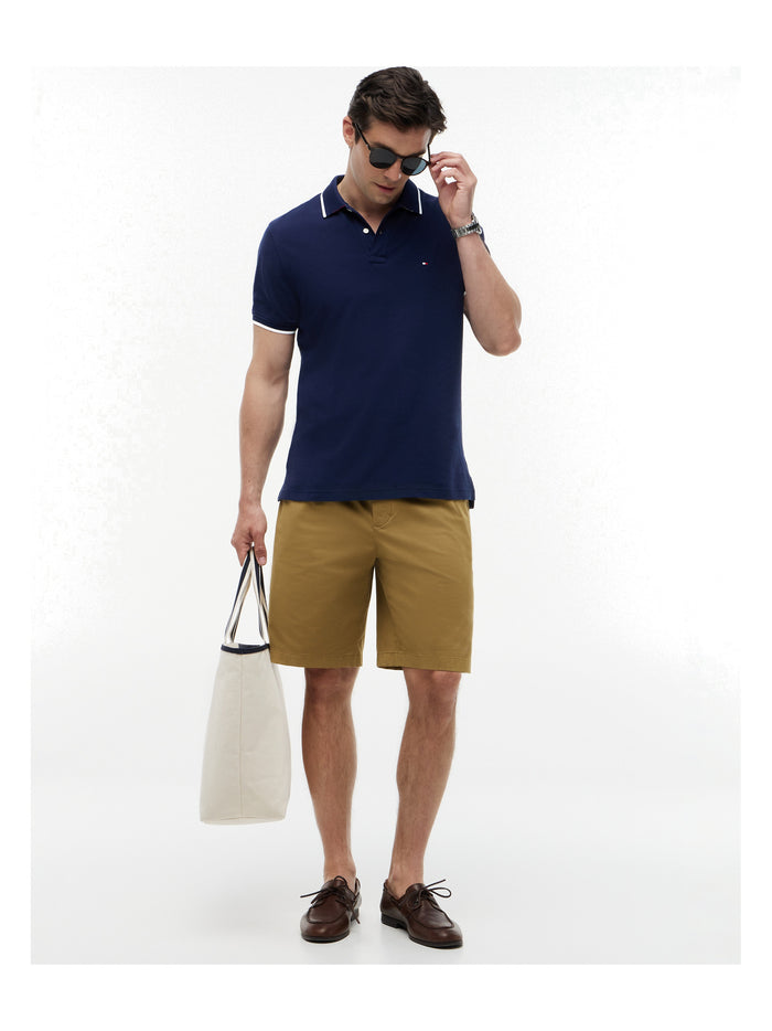 TOMMY HILFIGER Pique Undercollar Reg Polo Carbon Navy - image 3