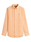 TOMMY HILFIGER Linen Bengal Stripe Rf Shirt Orange Flash / Stripe