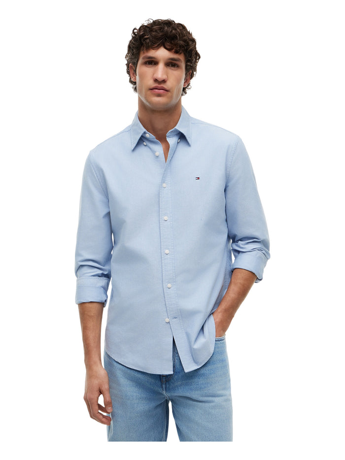 TOMMY HILFIGER Solid Heritage Oxford Rf Shirt Shirt Blue - image 2
