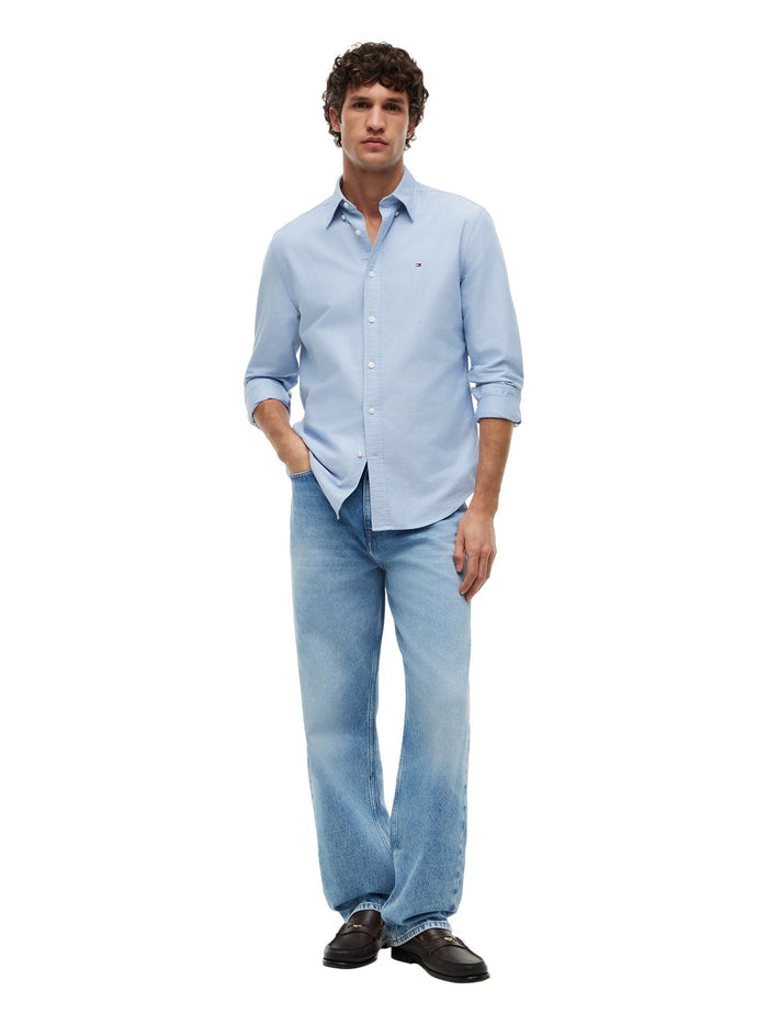 TOMMY HILFIGER Solid Heritage Oxford Rf Shirt Shirt Blue - image 3